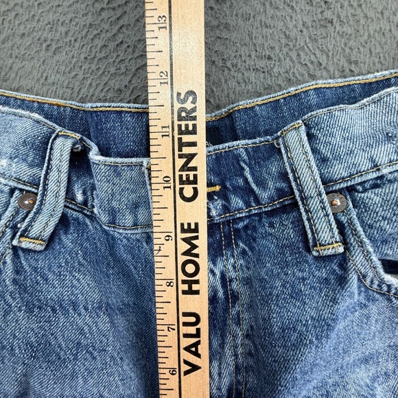 Lucky Brand Jeans Mens 33x30 Blue 410 Athletic Straight Light Wash Distressed - Picture 9 of 13